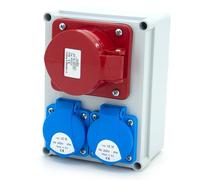 Distributore edile 16A/5P + 2GS 230V, alloggiamento N210