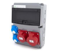 Distributore edile 32A/5P + 16A/5P + 2GS 230V, 11NO211