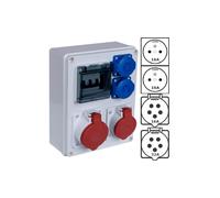 Distributore edile R-BOX IP44 portatile attrezzato B.1701ZN