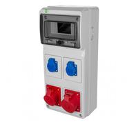 Distributore edile RS-8 8 mod. 2x2P+Z, 16A/5P RS 6243-00