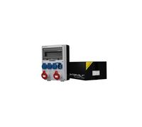 Distributore edile TD 2x32A 4x230V Schuko 2176 DV-2176-D