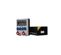 Distributore edile TD 2x32A 4x230V Schuko 2176 DV-2176-D