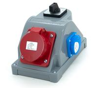 Distributore edile tipo COMBOPOL 16A/5 + 2GS N210-01COMBO