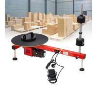 Distributore elettrico di film estensibile, macchina imballatrice di pellicola trasparente per rotoli di avvolgimento da 70 cm, Macchina avvolgitrice elettrica per pallet con piattaforma girevole da