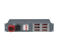Distributore energia 16A CEE5P 16A 3x MCB Schuko tipo F Showgear 50661