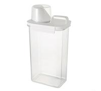 Distributore ermetico di detersivo con misurino, dispenser per detersivo in polvere, contenitore per lavanderia (C)