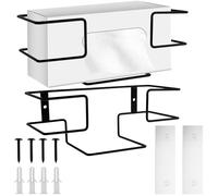 Distributore Guanti a Parete - Supporto in Ferro per Guanti & Scatola Fazzoletti, Due Misure Organizzatore