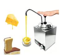 Distributore Multiuso Salse e Crema,capacità Litri Acciaio Inox Resistente,Temperatura Regolabile,Perfetto per Formaggio Cioccolato Ketchup Ambienti Commerciali e Casalinghi,7L