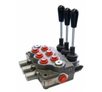 DISTRIBUTORE OLEODINAMICO 1/2 DOPPIO EFFETTO CON RITORNO A MOLLA