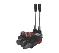 DISTRIBUTORE OLEODINAMICO 3/8 2 LEVE DOPPIO EFFETTO CON RITORNO A MOLLA