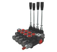 DISTRIBUTORE OLEODINAMICO 3/8 4 LEVE DOPPIO EFFETTO CON RITORNO A MOLLA 45 LT