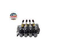 DISTRIBUTORE OLEODINAMICO IDRAULICO 3/8" A 4 LEVE DOPPIO EFFETTO 40 LITRI 180bar