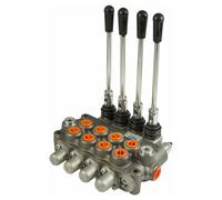 Ama Distributore oleodinamico a 4 leve: Distributore oleodinamico di tipo Basic, Doppio effetto, Portata 40L