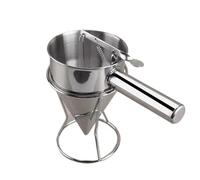Distributore Pastella Dispenser for pastella for pancake in acciaio inossidabile for torta a imbuto con supporto Strumento di cottura for cupcake Waffle Muffin Mix Crepes Cake(1200ml)