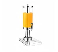 Distributore per bevande, con rubinetto, per bevande fredde, succhi di frutta, bevande fredde, bevande fredde, succhi di frutta, tè freddo, limonata, birra fredda (1 argento)