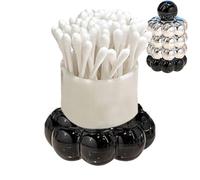 Distributore per porta-denti, porta-denti, Qtip Distributore creativo Floss Pick Holder | Contenitori da bagno, porta-denti decorativi, distributore di denti di lusso leggero per -denti, filo