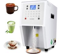 Distributore Polveri 3,5L Senza Gocciolamento - Riempitrice portatile polveri per panna e cacao, distributore automatico polvere frutta con pulsanti memoria, uscita rimovibile per uso commerciale