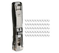 Distributore Portatile Manuale di Pinze per Carta | Distributore di Fermagli per Fascicoli | Graffetta Rapida per Fogli,per Ufficio, Classe, Università, Lavoro e