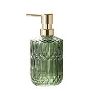 Distributore Sapone Dispenser di sapone con tappo a pompa in oro trasparente(Green)