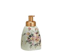 Distributore Sapone Dispenser di sapone schiumogeno da 580 ml con bottiglie di liquido in ceramica a pompa, ideali for la decorazione di cucina e bagno(Green)