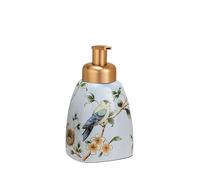 Distributore Sapone Dispenser di sapone schiumogeno da 580 ml con bottiglie di liquido in ceramica a pompa for bagno, lavello della cucina, decorazioni for la casa(Green)