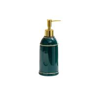 Distributore Sapone Flacone con pompa for lozione moderna in ceramica da 400 ml for cucina e bagno decorativo(Green)