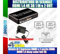 Distr.Segnale Hdmi1.4 4K 1X2Out ( ELCART cod. 421249200 )