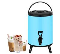 Distributore termico per bevande, in acciaio inox, per bevande calde e fredde, con beccuccio, urna termica per caffè, feste, buffet, catering e uso domestico, 10 l