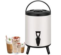 Distributore termico per bevande, in acciaio inox, per bevande calde e fredde, con beccuccio, urna termica per caffè, feste, buffet, catering e uso domestico, 10 l