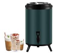 Distributore termico per bevande, in acciaio inox, per bevande calde e fredde, con beccuccio, urna termica per caffè, feste, buffet, catering e uso domestico, 10 l