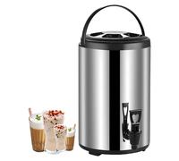 Distributore termico per bevande, in acciaio inox, per bevande calde e fredde, con beccuccio, urna termica per caffè, feste, buffet, catering e uso domestico, 10 l