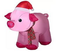 Distributori Cyber della Foresta Incantata Gonfiabile Maiale di Natale con Decorazione del Canti