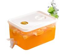 Distributori di bevande ghiacciate,Dispenser di succo per frigorifero,Grande distributore di bevande con rubinetto e filtro, registra la data di conservazione | d"acqua per frigorifero,