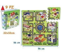 DISTRIBUTORI GIOCATTOLI (IMPORTAZIONE) TAPPETINO STRADALE 9 PZ 10 MM