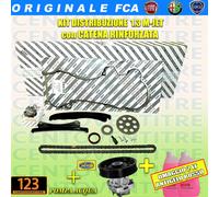 DISTRIBUZIONE CATENA RINFORZATA ORIGINALE FIAT 1.3 MJET + POMPA ACQUA +ANTIGELO
