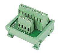 Distribuzione dell'alimentazione a 12 posizioni, modulo di interfaccia per montaggio su guida DIN Scheda moduli da 2 ingressi e 8 uscite Guida DIN adatta per PLC, installazione su guida DIN