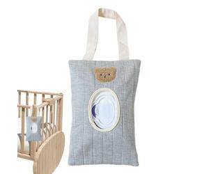 Distribuzione di salviette per bambini - borsa da cambio del pannolino, accessorio per la scuola materna Hangoble | Custodia per pulizia umida ricaricabile, perfetta per la stazione di scaffale da tav