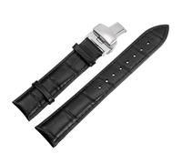 Distribuzione Fibbia Orologio Cinghia 20mm Pelle Cinghia con Molla Barra Nero