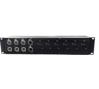 Distribuzione segnale rack amplificatori 3 input, 6 output + ethernet