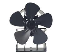 Distribuzione silenziosa del calore 5 pale ventilatore adatto per bruciatori a legna, camini, miglioramento dell'efficienza della stufa, riscaldamento efficiente ventola della stufa alimentata a