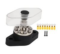Distribuzione Stud Junction Post Black 3/8in 300A con copertura trasparente per il motore ATV Attrezzatura elettrica Attrezzatura elettrica Blocco in ottone in scatola per le navi