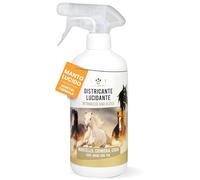 Districante Cavalli Spray Naturale 750 ml Lucidante e Detergente Vegetale per Manto, Criniera e Coda Districante per Cavalli Non Unge, Effetto Shine, Cruelty Free