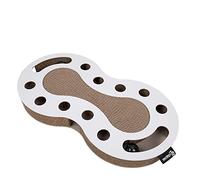 District 70 SNAKE - Lavagna per gatti 2 in 1, 54 x 28 x 6 cm, colore: Bianco
