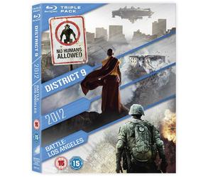 District 9 / 2012 / Battle: Los Angeles Triple Pack (Blu-ray) Sharlto Copley