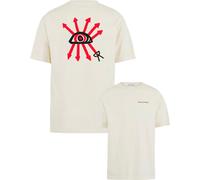 District Vision - T-shirt in cotone - Arrow Eye Vintage California Cotton Tee White per Uomo in Cotone - Taglia S - Bianco