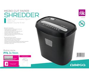 DISTRUGGI DOCUMENTI ELETTRICO A4 CARTA LETTERE TAGLIACARTA 15L / 5fogli ONP501M