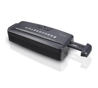 Distruggi documenti elettrico Mini S6 taglio a striscia nero