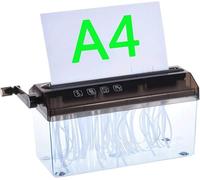 Distruggi Documenti Manuale A4, Tritatutto Portatile per Casa e Ufficio, Taglio a Strisce da 3mm, Carta Fino a 229mm, Ideale per Bollette e Documenti Finanziari