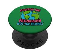 Distruggi il Patriarcato non il pianeta Retro Design PopSockets PopGrip Adesivo