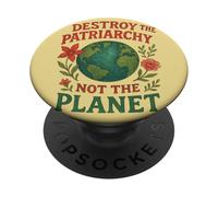 Distruggi il Patriarcato non il pianeta Retro Design PopSockets PopGrip Adesivo